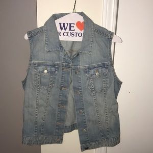 Gap light denim vest